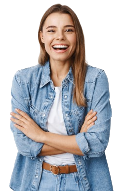 happy blond girl casual clothes laughing from funny joke looking carefree having fun standing with arms crossed chest white removebg preview e1709059850923